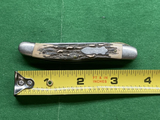 Vintage Schrade 197UH Cat Paw Uncle Henry Staglon Pocket Knife - Made in USA!!!!