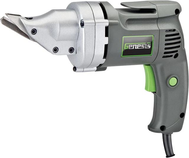 4-Amp 14-Gauge Swivel-Head Variable-Speed Power Metal Shear