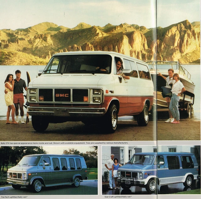 1987 GMC RALLY VAN Brochure / Catalog w/ Color ChartG1500,G2500,STX