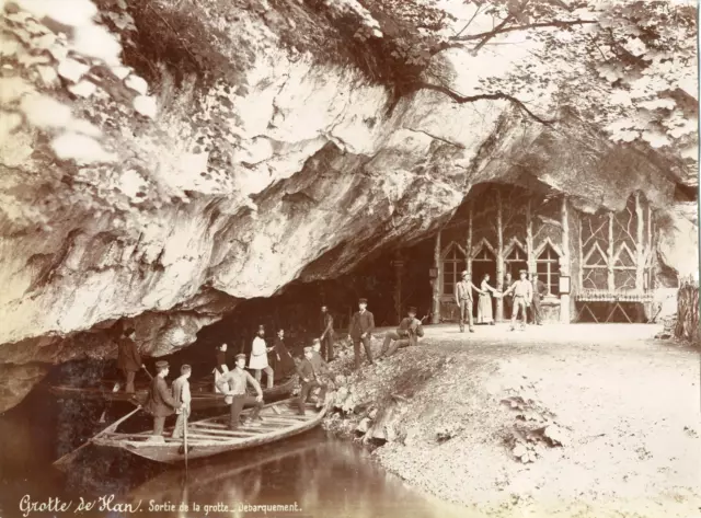 Belgique, les Grottes de Han, province de Namur, vue générale  Vintage silver pr