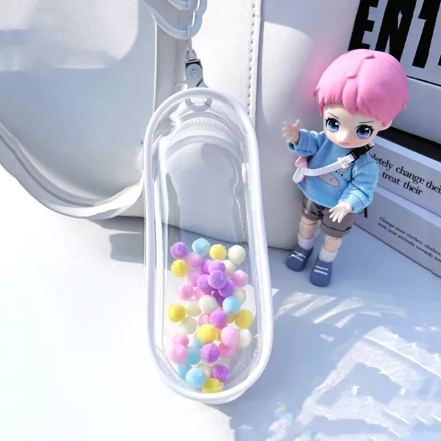 Clear PVC Portable Doll Bag Portable Transparent Doll Outing Bag  Key Chain