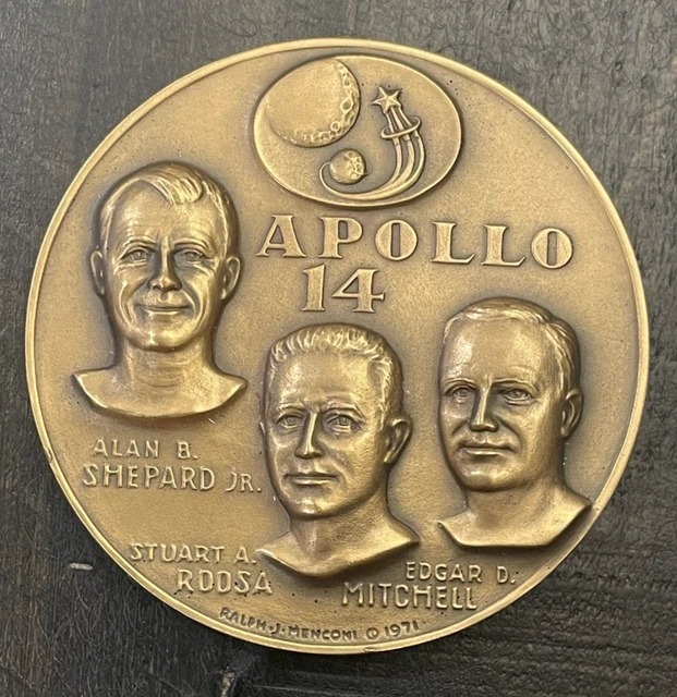 APOLLO 14 MEDAL 銀製メダル APOLLO 14 MEDAL 銀製メダル 日本人初のミッション