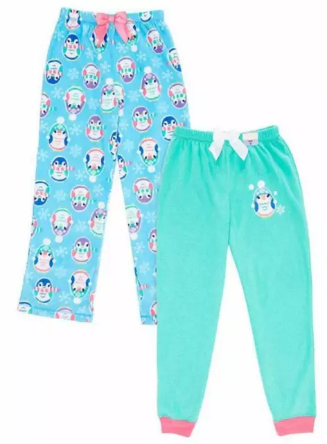 St. Eve Girls Microfleece Flame Resistant Pajama Pants 2 Piece Set, Komar Kids