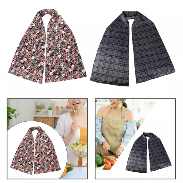 Lätzchen Schal für Erwachsene, Lebensmittel Kleidungsschutz für Senioren mit