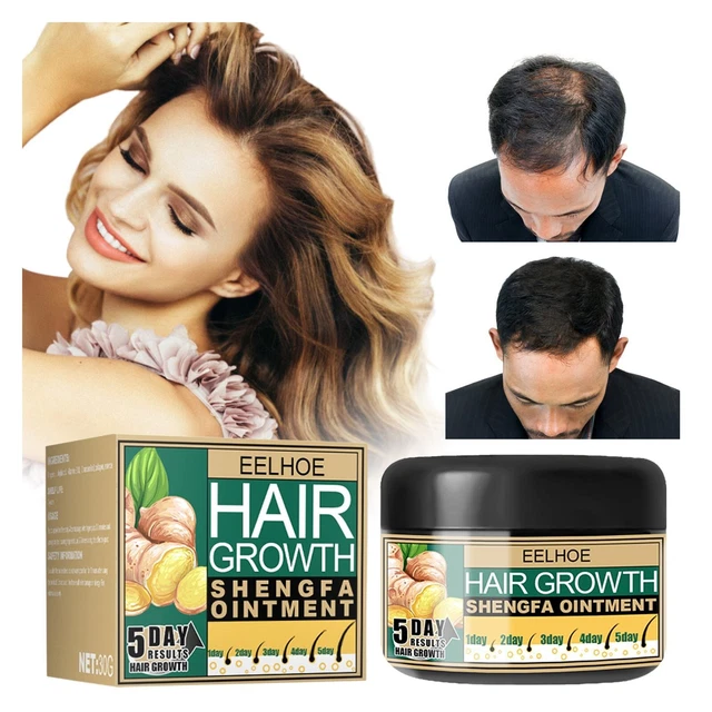 Crema de masaje hidratante del cuero cabelludo para el cuidado del cabello con crecimiento de jengibre