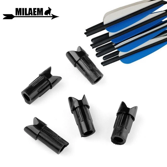 12/50pcs Archery Crossbow Half Moon Arrow Nocks for ID 7.6mm Arrows Bow Hunting
