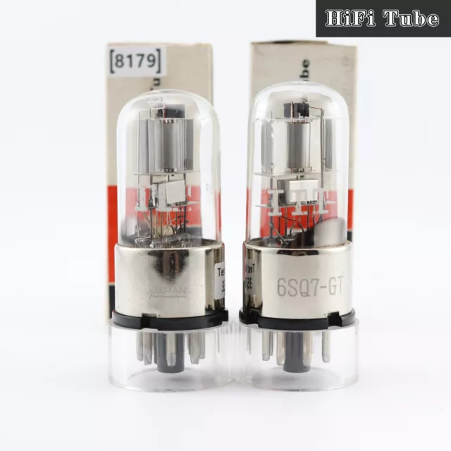 ITT 6SQ7 GT JAPAN match pair TUBES IN ORIGINAL BOX Square Getter Iron Base