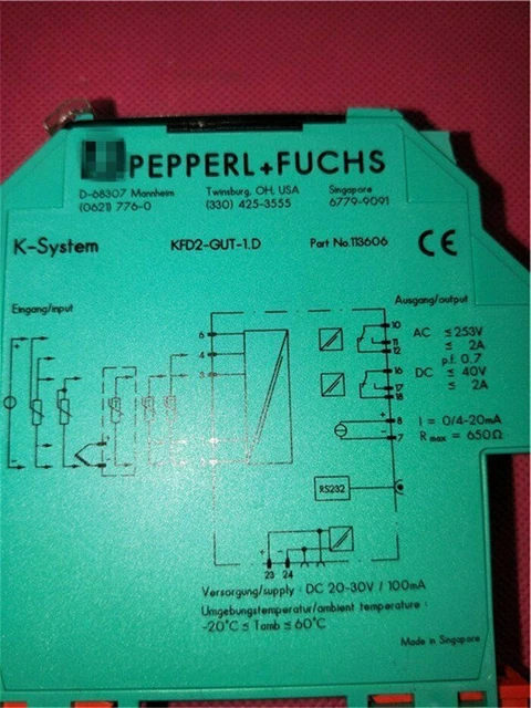 ONE NEW IN BOX Pepperl+Fuchs safety barrier KFD2-GUT-1.D free shipping ...