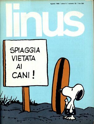 rivista a fumetti LINUS ANNO 1969 NUMERO 53