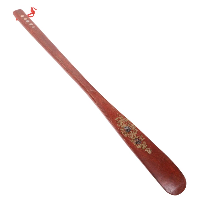 Chausse-pied Design Bois Longueur 70cm - Poignée Aigle, Décoration Entrée, Fabriqué En Italie