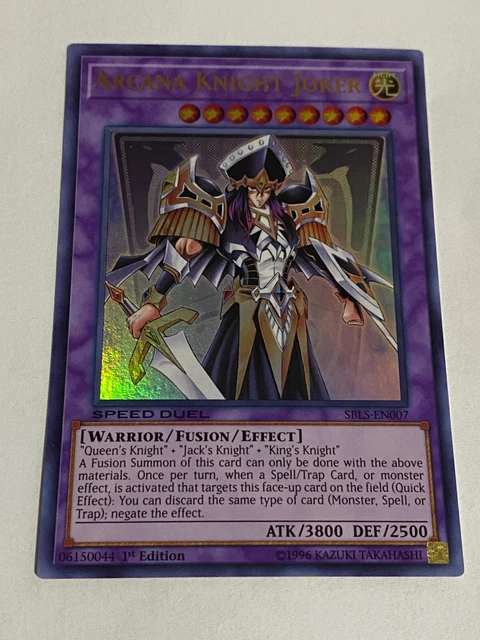 Yugioh - Arcana Knight Joker - 1st Edition - Ultra Rare - Free Holographic Card