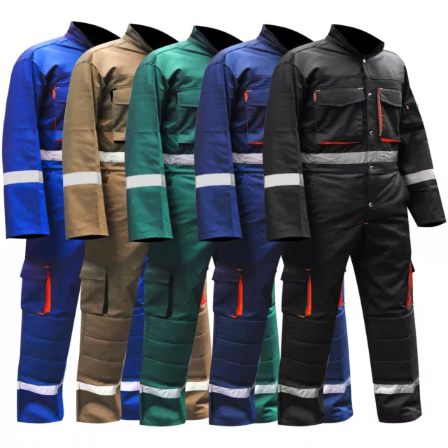 Mens Overalls Boiler Suit Coveralls Work Wear Mechanics Working Protective Suit