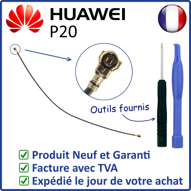 Kit De 2 Câbles Antennes Coaxiaux Pour Huawei P20 Pro - Wifi, Réseau, GSM - Neufs Sous Blister
