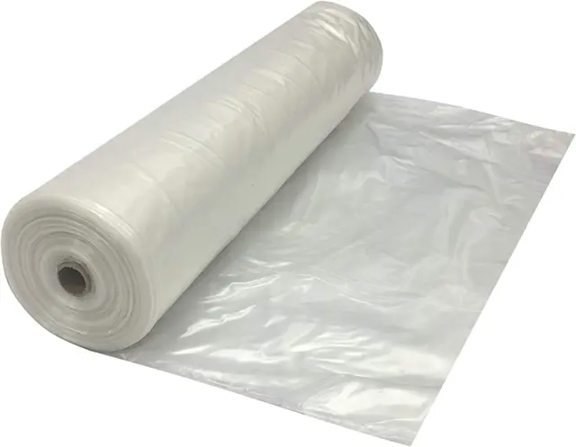 - Clear Plastic Sheeting - 8 Mil - (10' X 100') - Thick Plastic Sheeting, Heavy