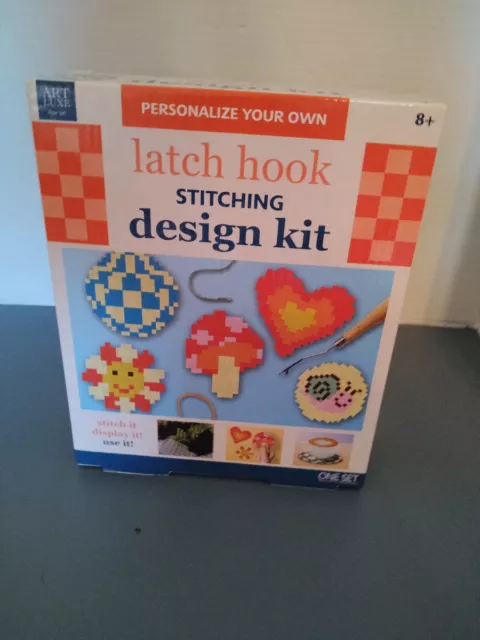 Latch hook stitching design kit