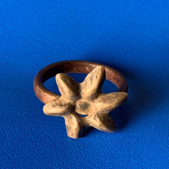 Ancient Bronze Viking Old Ring Heavy Artifact Engaved Authentic Very Rare