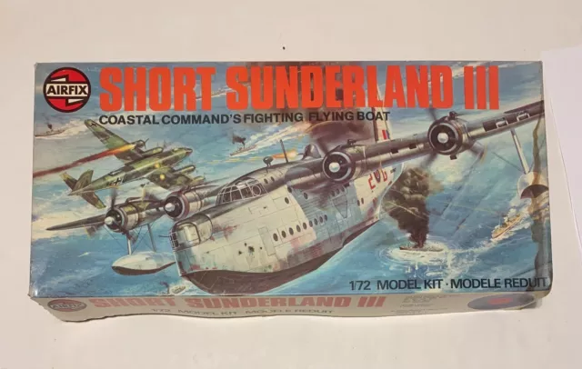 AIRFIX Short Sunderland III Coastal Command Flying Boat 1/72  06001-1