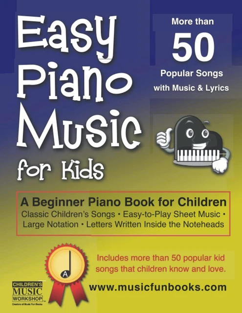 EASY PIANO MUSIC for Kids A Beginner Piano Book for Children • Classic ...