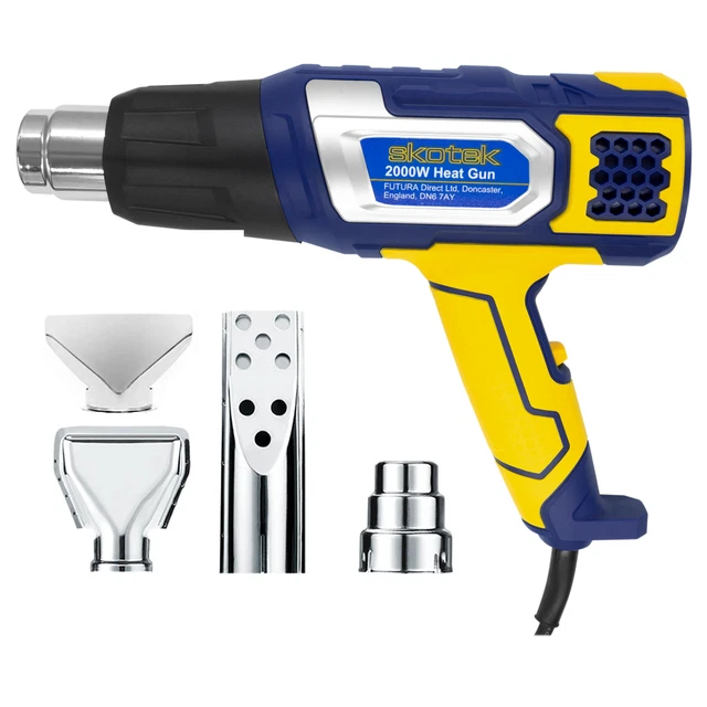 SKOTEK 2000W PROFESSIONAL Hot Air Heat Gun Variable Temperature Paint