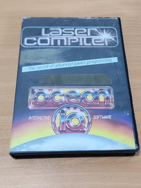 Laser Complier Commodore 64 C64 Ocean Interactive IQ Software Complete Big Box