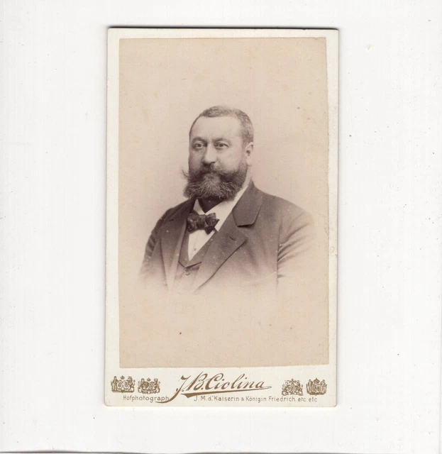 CDV Foto Herrenportrait - Frankfurt Main / Mannheim 1880er