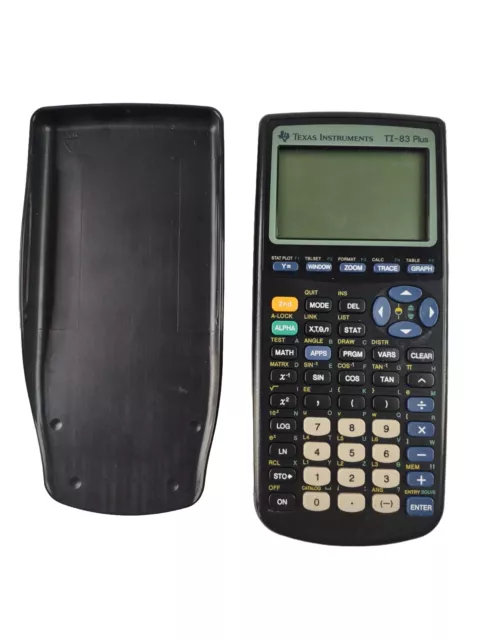 Calculadora gráfica Texas Instruments TI-83 Plus con cubierta