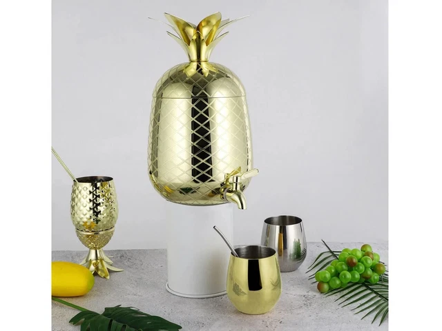 ECHTWERK Ananas Getränkespender 4,7L Ochwertigem  Edelstahl  neu OVP