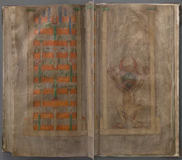 The Codex Gigas - The Devil's Bible - Old Medieval Illuminated Manuscript on DVD