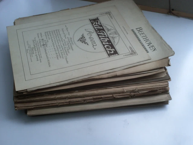 LOT DE PARTITIONS ANCIENNES -violon/piano...