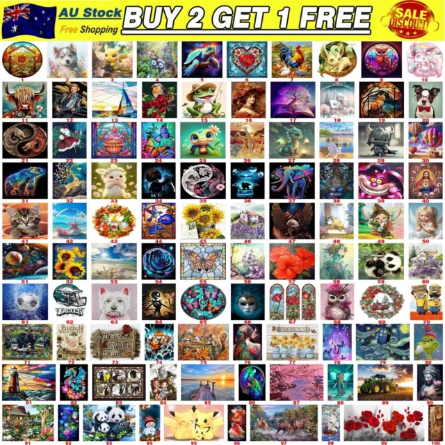 DIY 5D Full  Diamond Painting Cross Stitch Arts Kit Art Picture Embroidery Mural