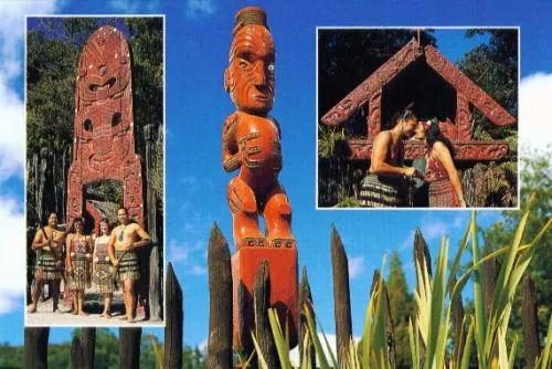 Postkarte: Maori Kultur in Neuseeland - Maori Culture in New Zealand