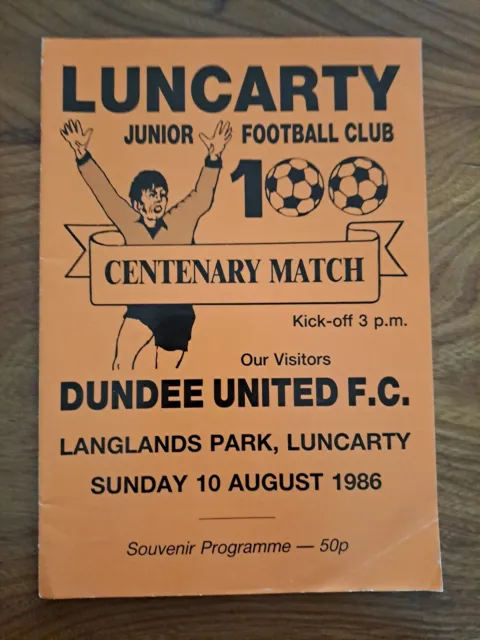 Luncarty V Dundee United August 1986