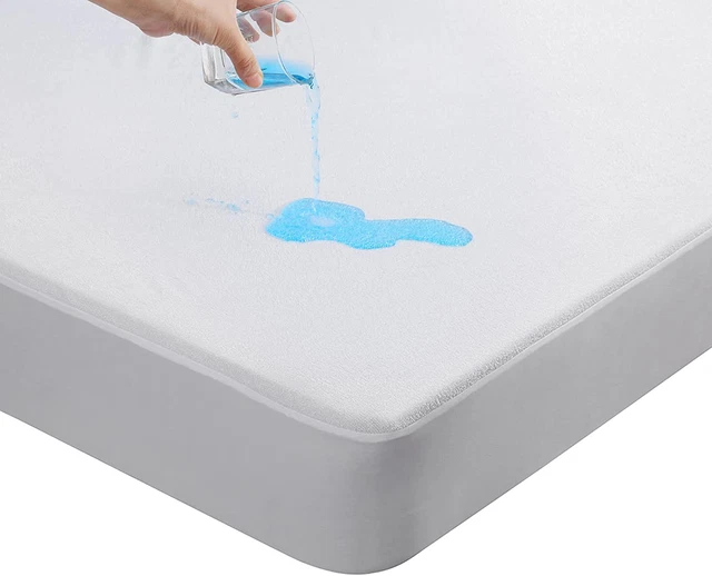 Beedsooth Lot de 2 Protège Matelas Imperméable Eco Bambou Fibre, 2x(90x200cm)