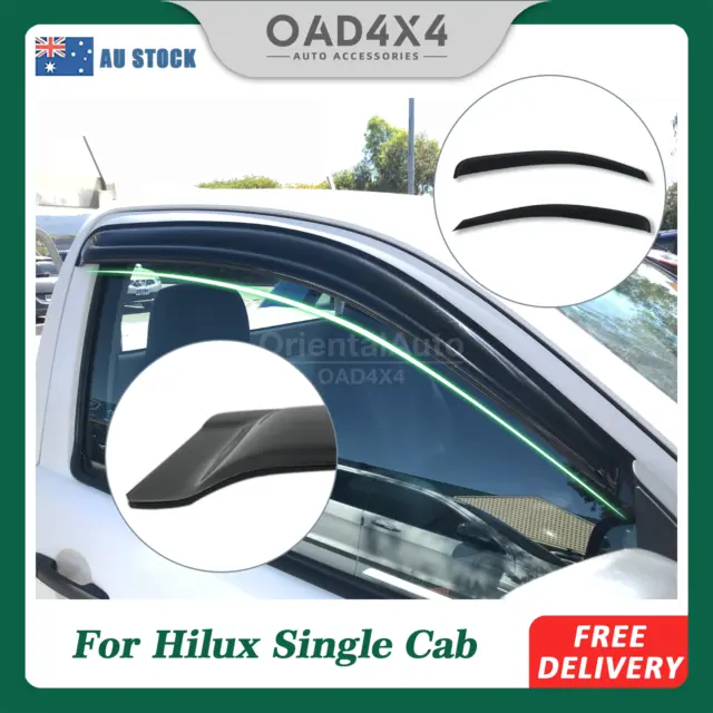 Luxury Weather Shield 2pcs Weathershields for Toyota Hilux Single Cab 2005-2015