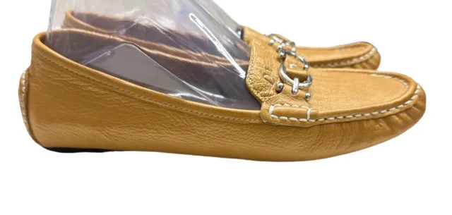 Donald J Pliner Viky Women’s ~Size 8M~ Mustard Color Loafers Flat Slip On Shoes