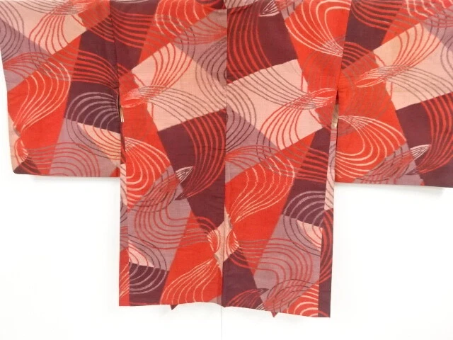 86246# Japanese Kimono / Antique Haori / Woven Abstract