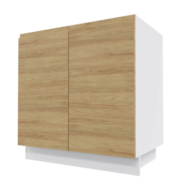 Armadietto Lavello Arezzo 80x50x82cm 2 ante senza maniglie colore a scelta (AZ-D8Z/80)