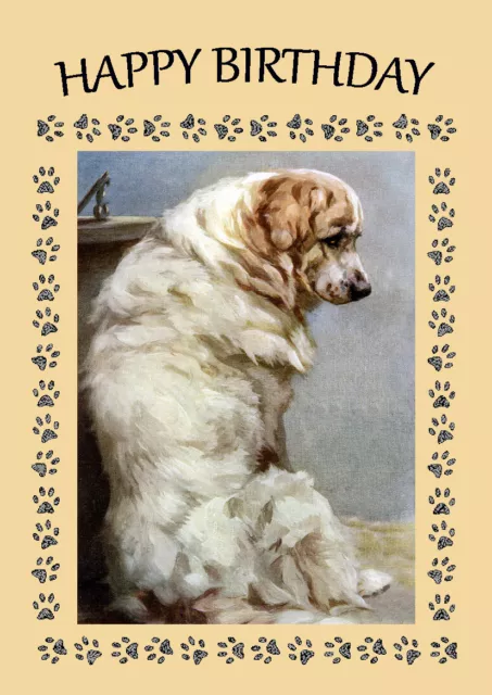 Pyrenean Mountain Dog Great Dog Birthday Greetings Note Card