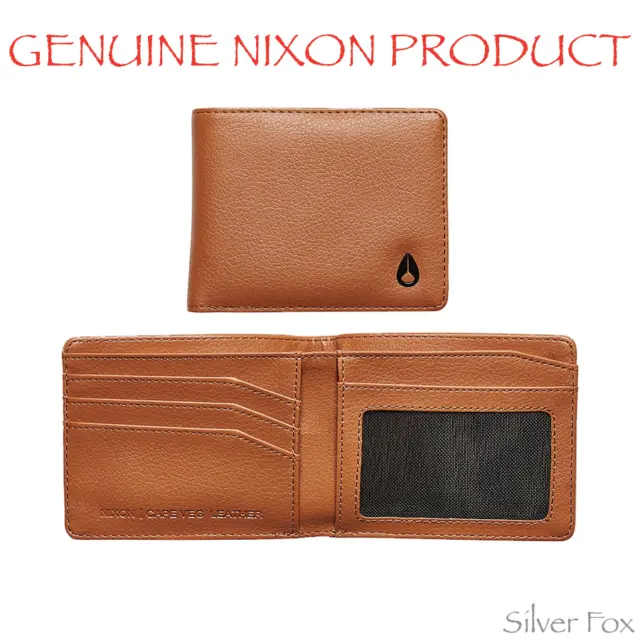 Nixon Cape Vegan Leather Saddle Brown Mens Wallet Brand New With Tags