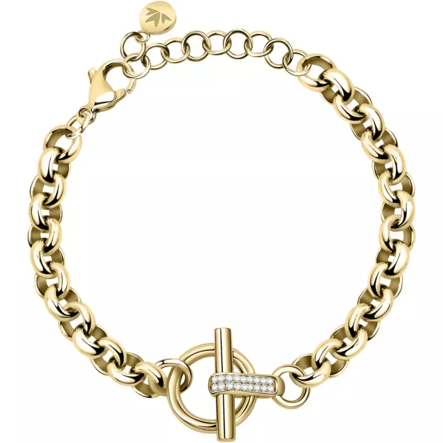 Bracciale Donna MORELLATO ABBRACCIO SAUC07 Acciaio Gold Dorato Swarovski