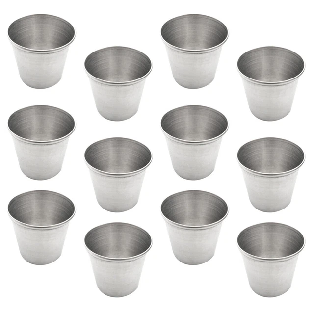 Tazze Da Latte HERCHR Set Di 6 Tazze Da Caffè In Acciaio Inox Da 300 Ml Con Manico E Supporto Per Tazza Per Barbecue, Casa, Ufficio, Festa Tazze Latte - Foto 11