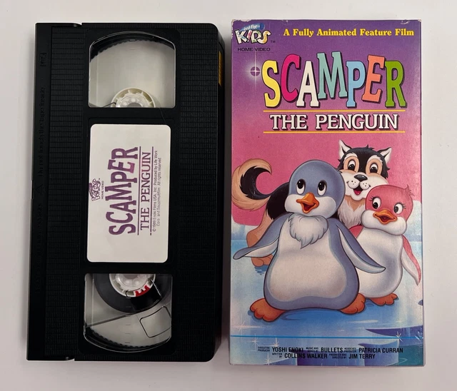 SCAMPER THE PENGUIN VHS Tape 1989 Fully Animated Family Feature Film £8 ...