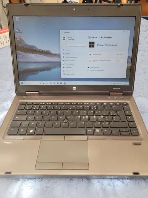 Ordinateur Portable HP probook 6470b  Windows 11 PRO SSD core I5