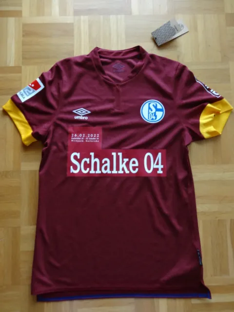 FC Schalke 04 Sonder Trikot rot Auswärts Karlsruhe 2022 mit Patch und Etiket neu