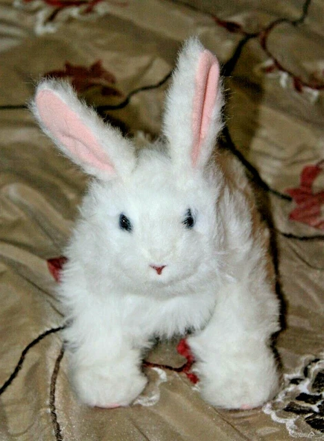 HASBRO FURREAL FRIENDS Hop N Cuddle White Bunny Rabbit Interactive ...