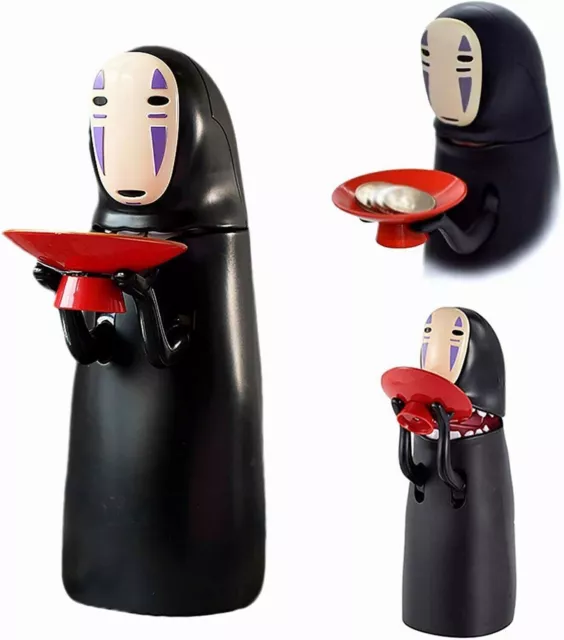 Spirited Away No Face Man Eat Coin Music Money Box Kaonashi Piggy Bank Kids Toy 2