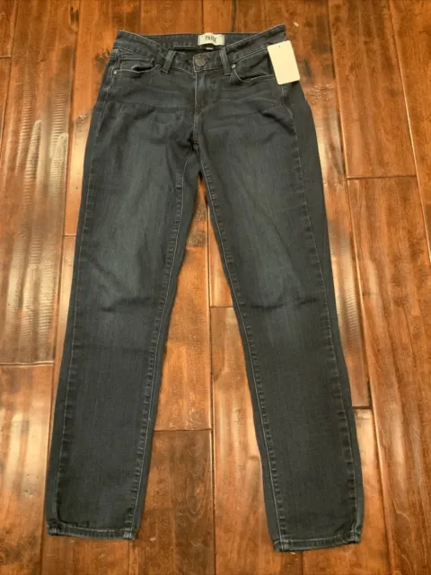 Paige Anthropologie Dark Wash "Verdugo Ankle" Blue Jeans, Size 26