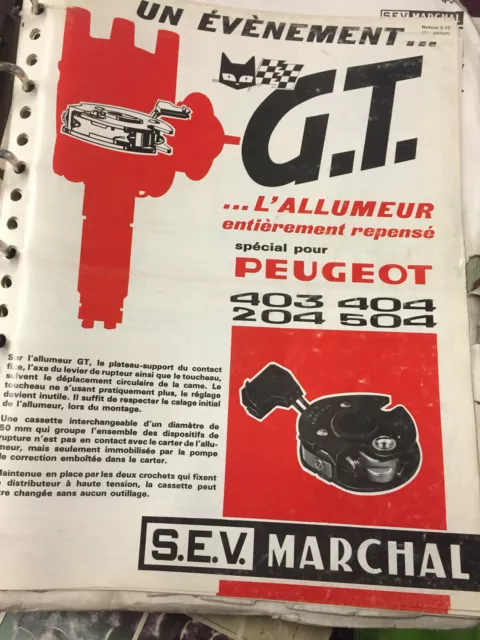 Peugeot 404 / 504 - 1965/1975 - Allumeur Distributeur Sev-Marchal 41100102  Neuf 3