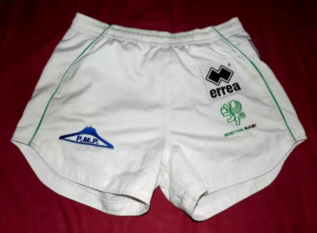 Short(No Maillot)Rugby De Match Du Benetton Trévise Porté Saison 2005/2006 T M