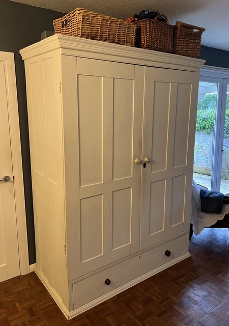 Linen Press Housekeepers cupboard antique Large Wardrobe Armoire